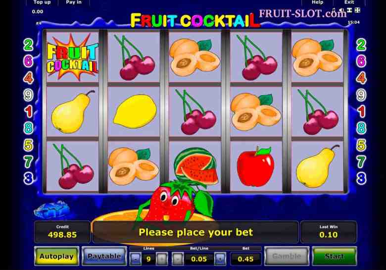 Slot machines fruit cocktail (strawberries) online